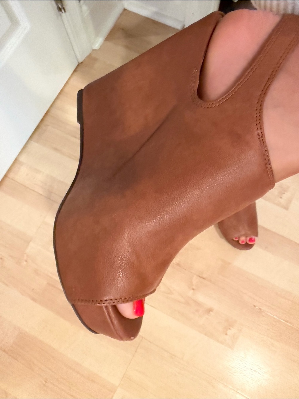 Steve Madden Open-Toe Wedges - Brown